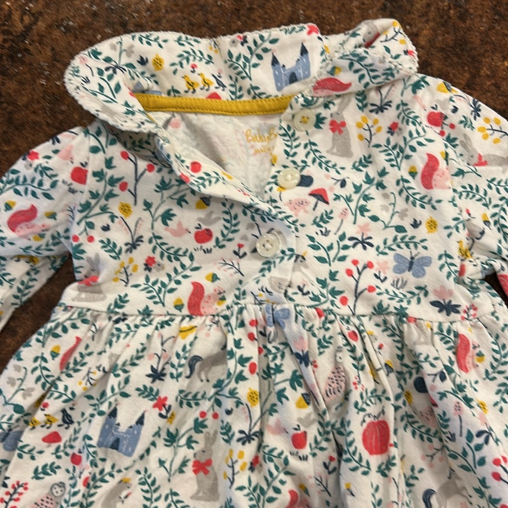 Baby Biden Jersey Collared Whimsical Dress 3-6 months